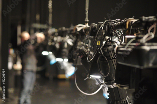 Theater Stage Lights On Pipe © TLSolutions