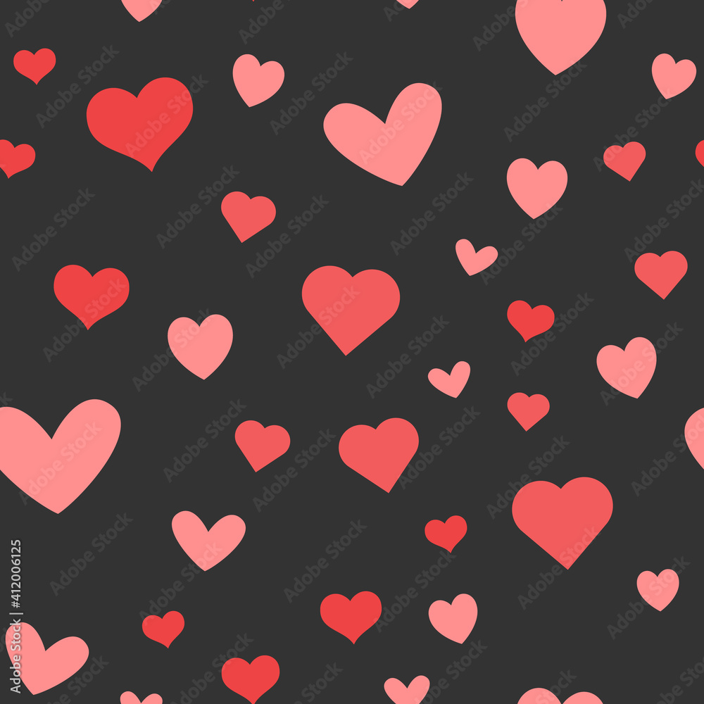 Heart icons seamless pattern, texture background. Heart icons seamless pattern, texture background.