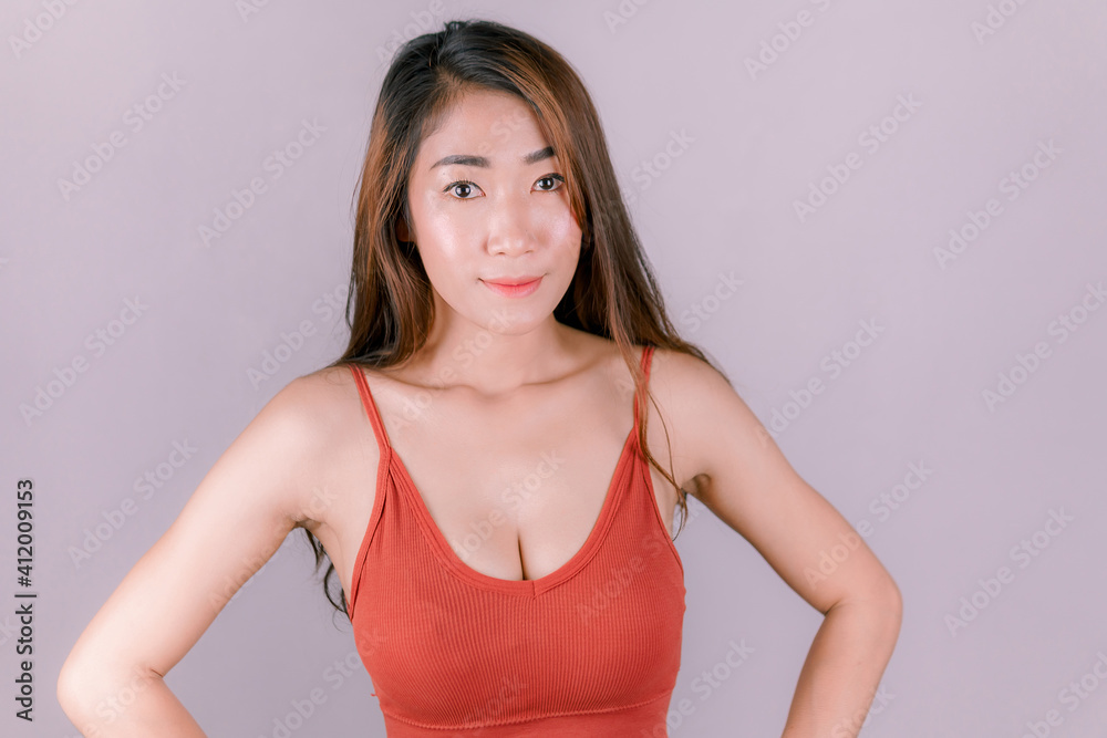 Sexy asian woman in good shape, white skin, taken in a studio Sexy asian woman in good shape, white skin, taken in a studio