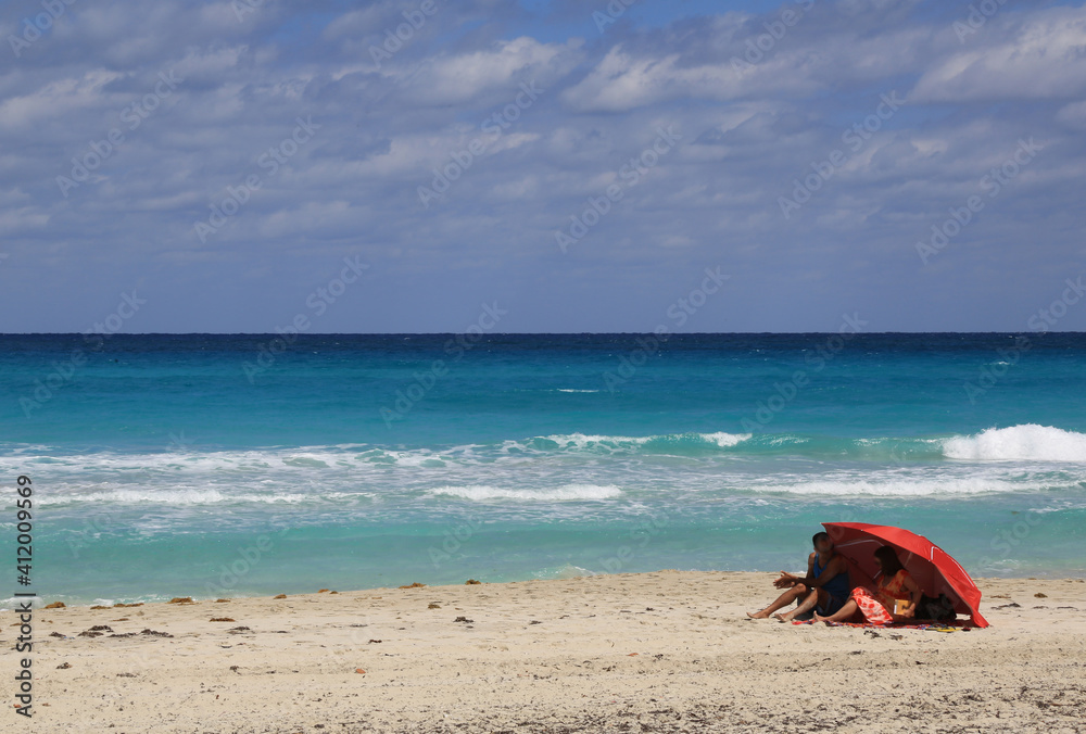 Obraz premium Paar am Strand