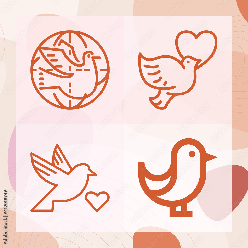 Simple set of jumped related lineal icons Simple set of jumped related lineal icons