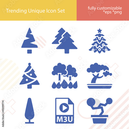 Simple set of poverty related filled icons.