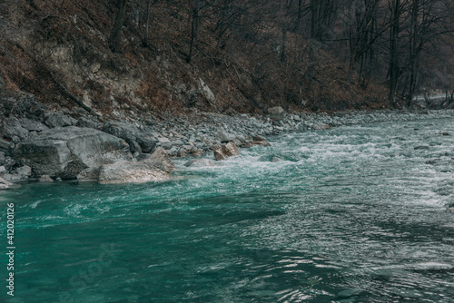 river in the mountains