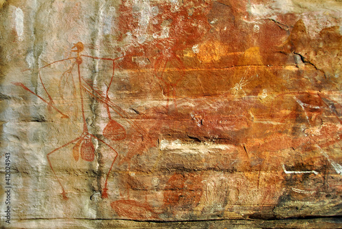Φωτογραφία Ancient Rock Hieroglyphs In The Northern Territory Of Australia
