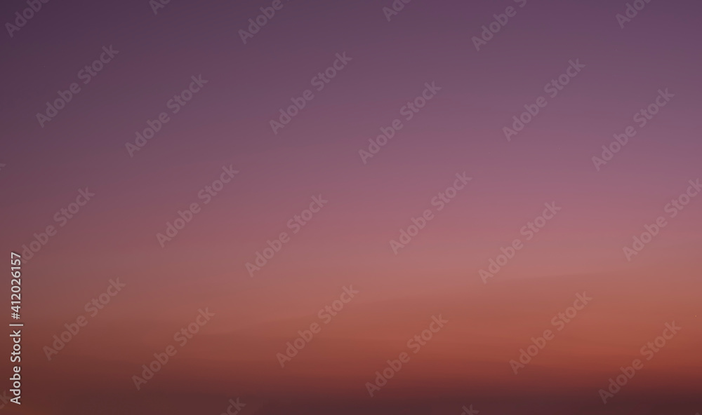 Beautiful sunset sky with dramatic light, Twilight sky, Orange and red sky background with light of the sun.