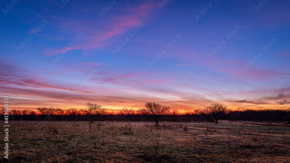 Sunrise in northern Texas