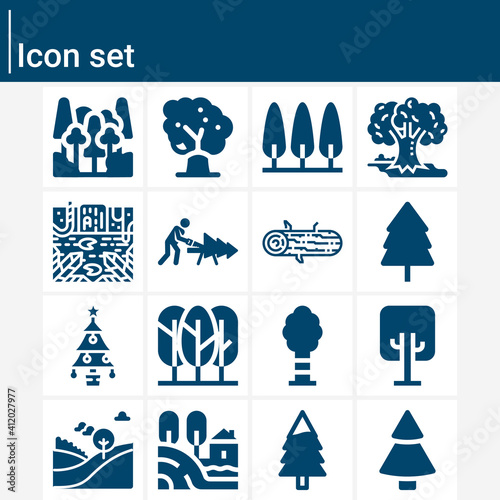 Simple set of neighborhoods related filled icons.