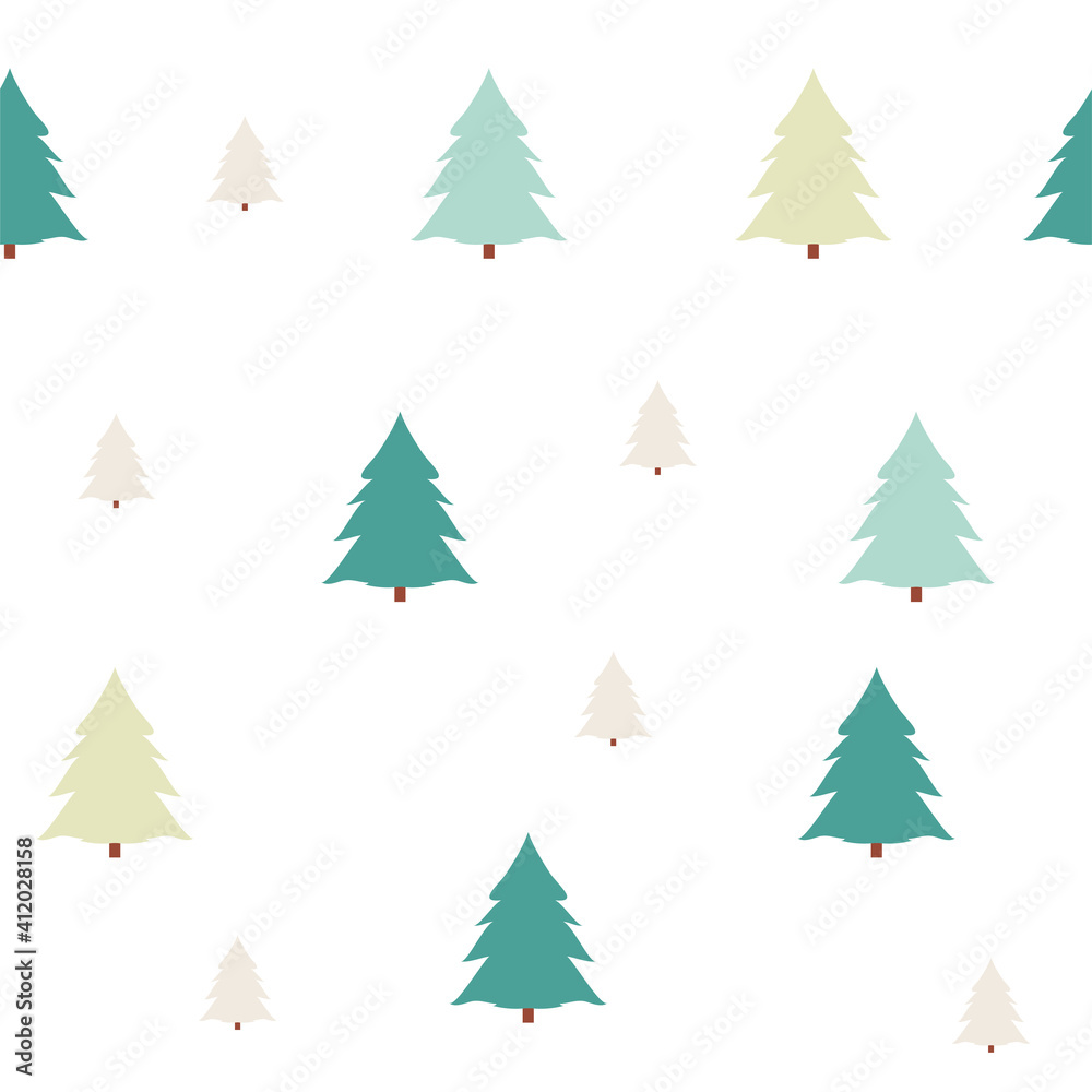 Christmas seamless pattern, winter background.
