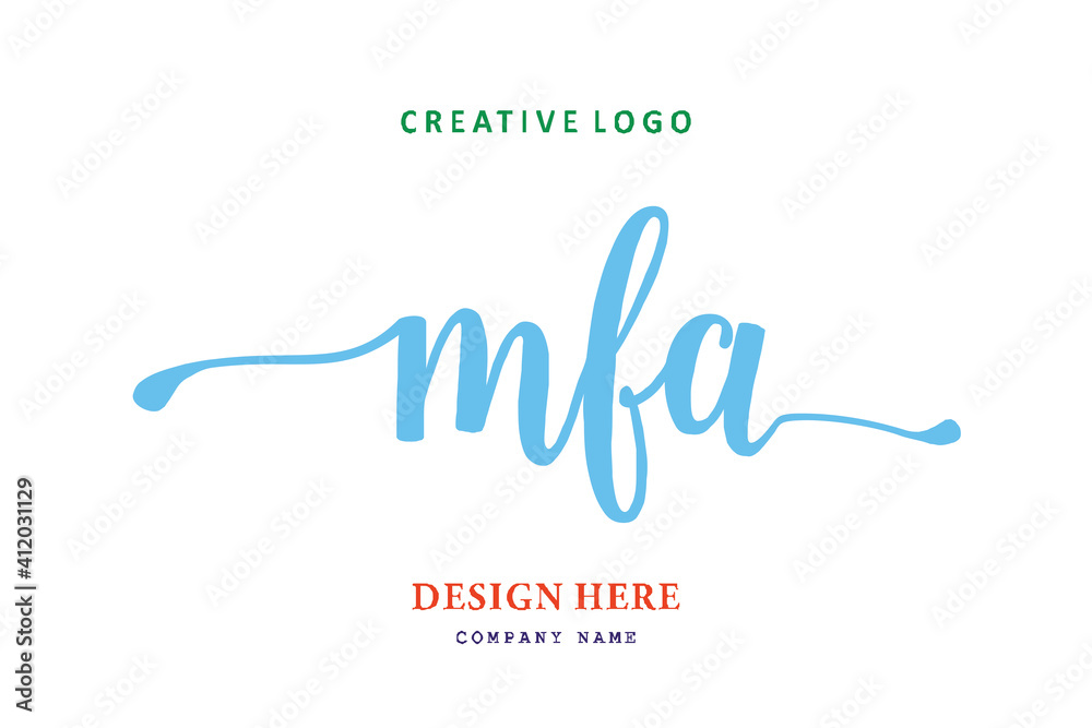 MFA lettering logo is simple, easy to understand and authoritative MFA lettering logo is simple, easy to understand and authoritative