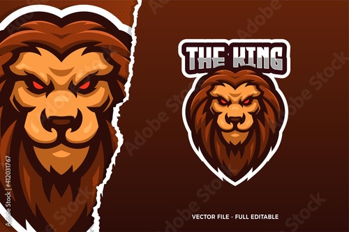The Lion King E-sport Game Logo Template