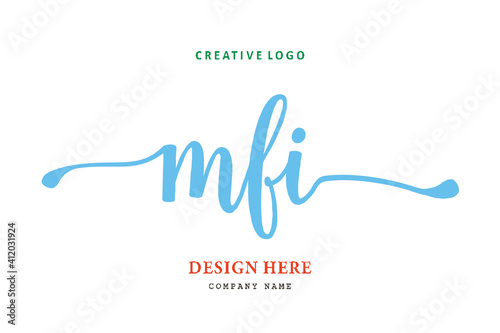 MFI lettering logo is simple, easy to understand and authoritative