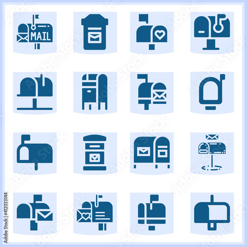 Mailbox  related simple set. 16  filled
