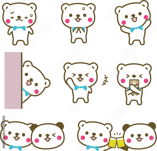 くま 表情 仕草