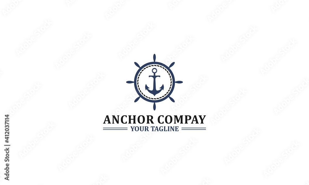 ancor logo design vector in white background ancor logo design vector in white background
