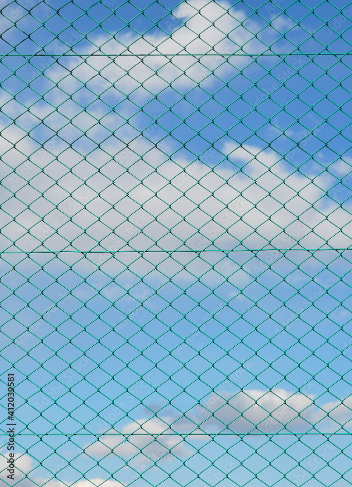 Fototapeta premium フェンス 空