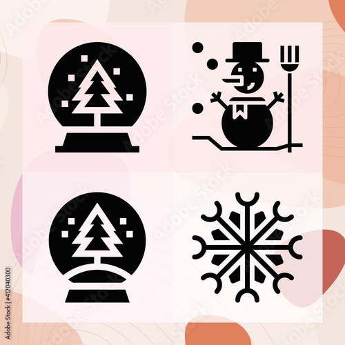 Simple set of melt related filled icons