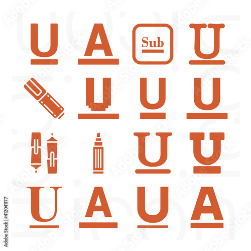 16 pack of subjected  filled web icons set