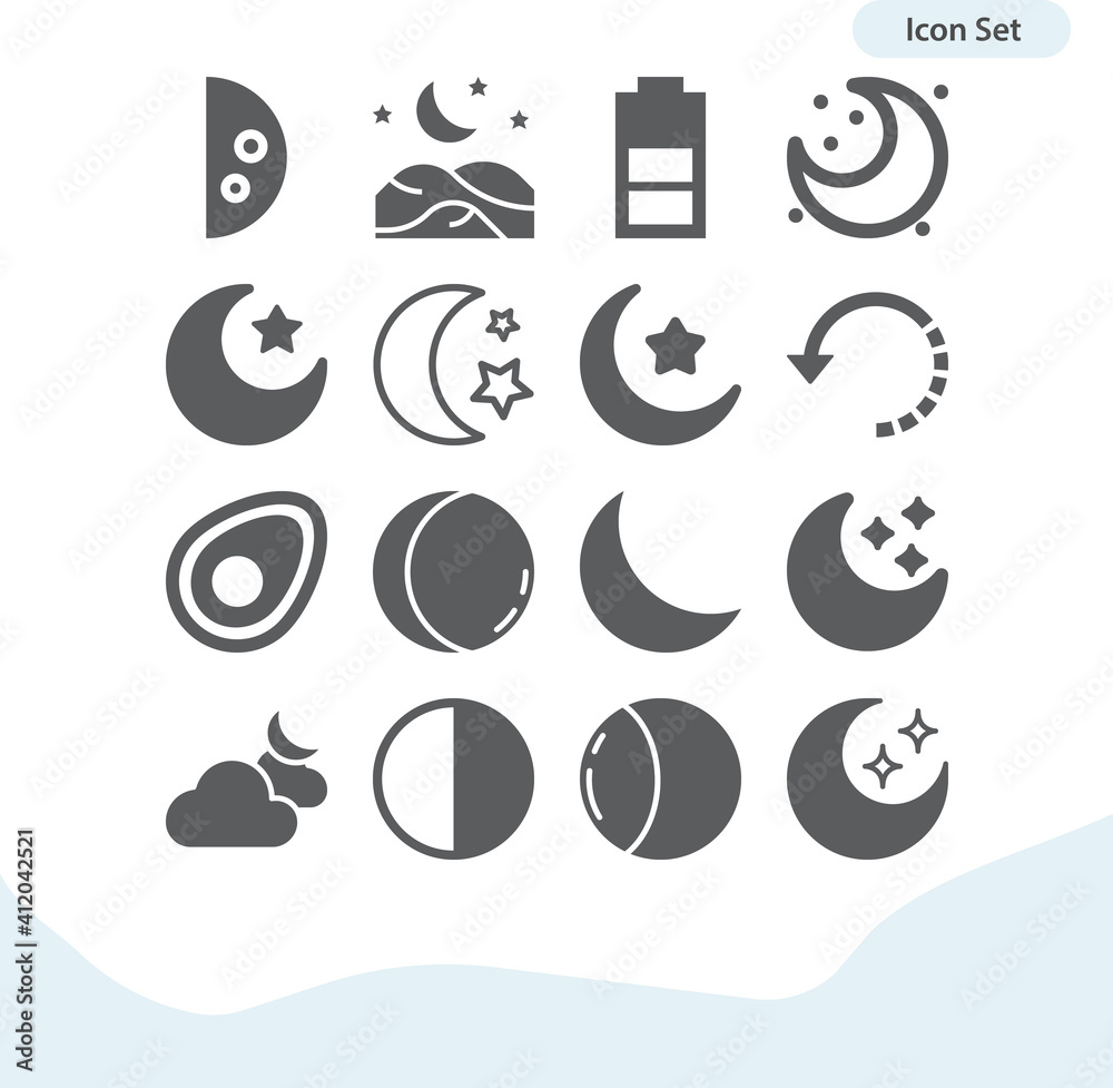 Simple set of common fraction related filled icons. Simple set of common fraction related filled icons.
