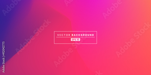 Abstract blurred gradient background. Colorful smooth banner template. Mesh backdrop with bright colors. Vector