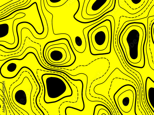  Abstract Topographic Contour Map Vector Background