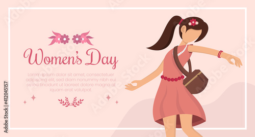 March 8th international women s day celebration background