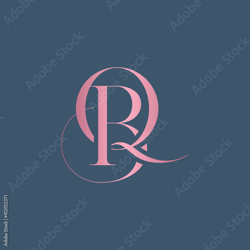 BQ letter logo alphabet monogram icon symbol