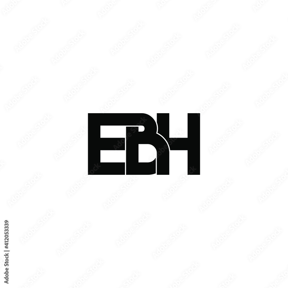 ebh letter original monogram logo design ebh letter original monogram logo design