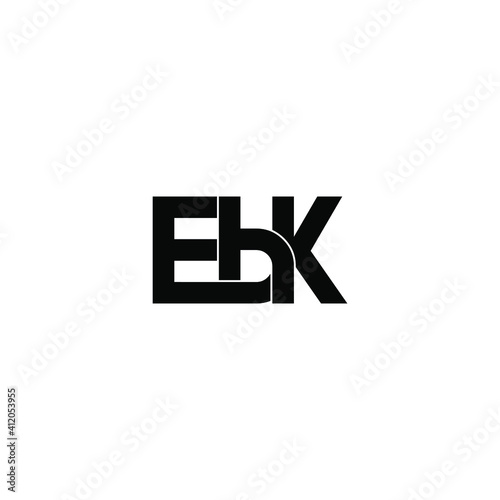 ebk letter original monogram logo design