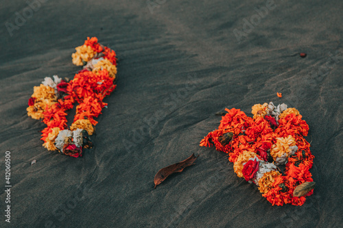 indian holiday on arambol beach photo