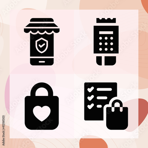 Simple set of ensure related filled icons