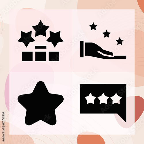 Simple set of consensus related filled icons