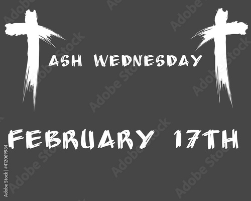 illustration of a Ash Wednesday