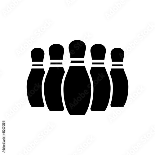 Bowling Icon Design Vector Template Illustration