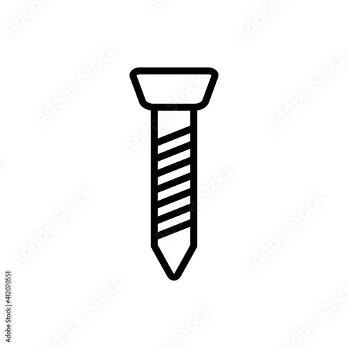 Screw Icon Design Vector Template Illustration
