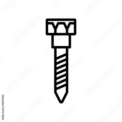 Screw Icon Design Vector Template Illustration
