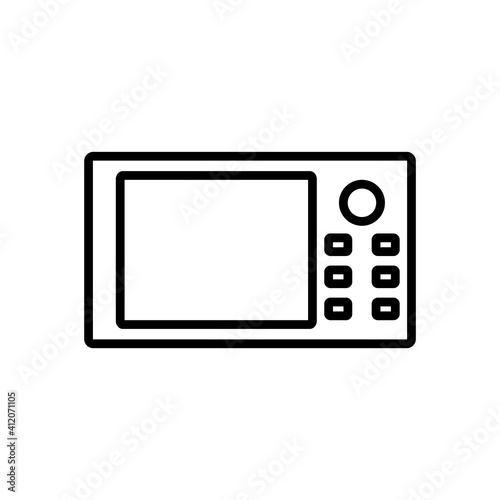Microwave Icon Design Vector Template Illustration
