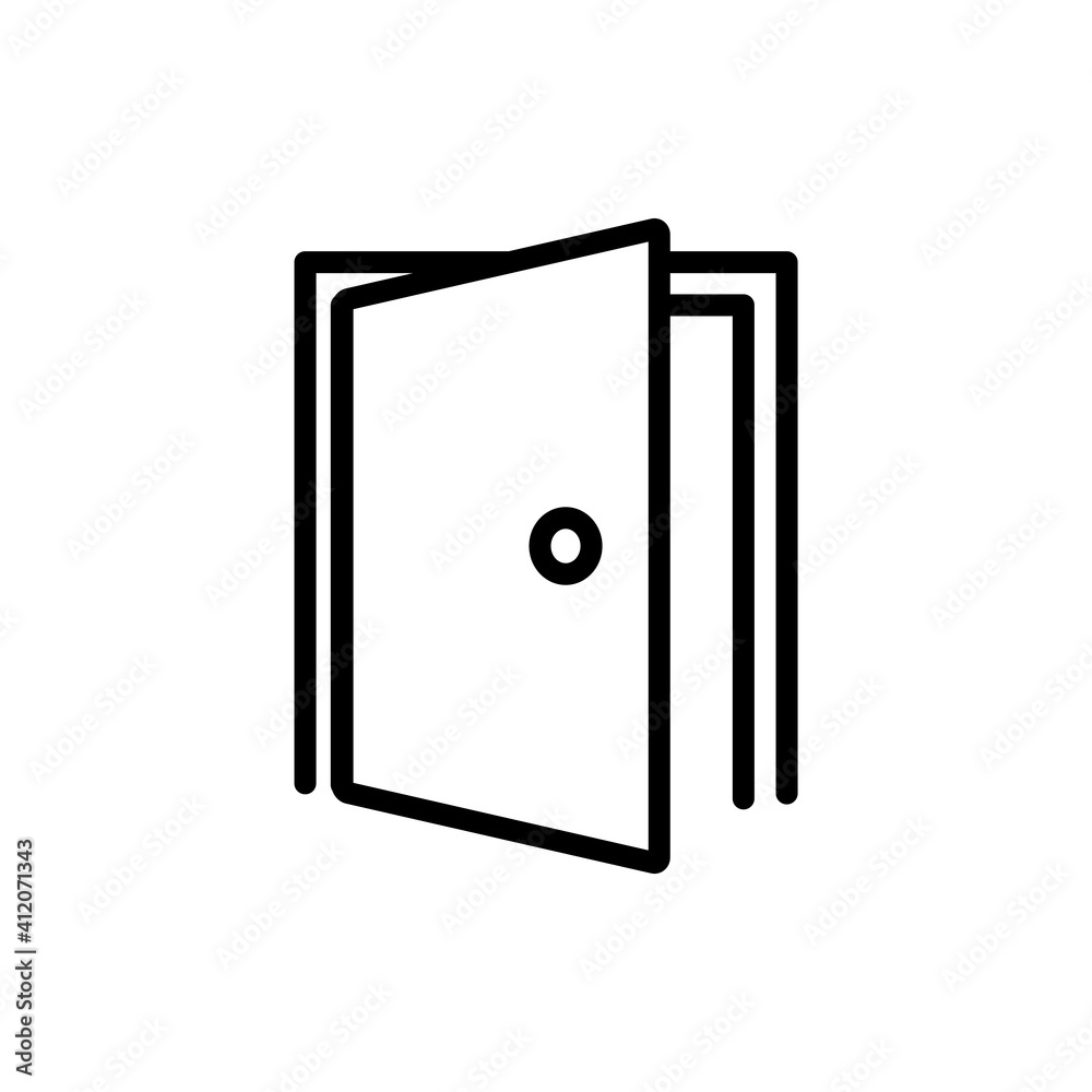 Door Icon Design Vector Template Illustration Door Icon Design Vector Template Illustration