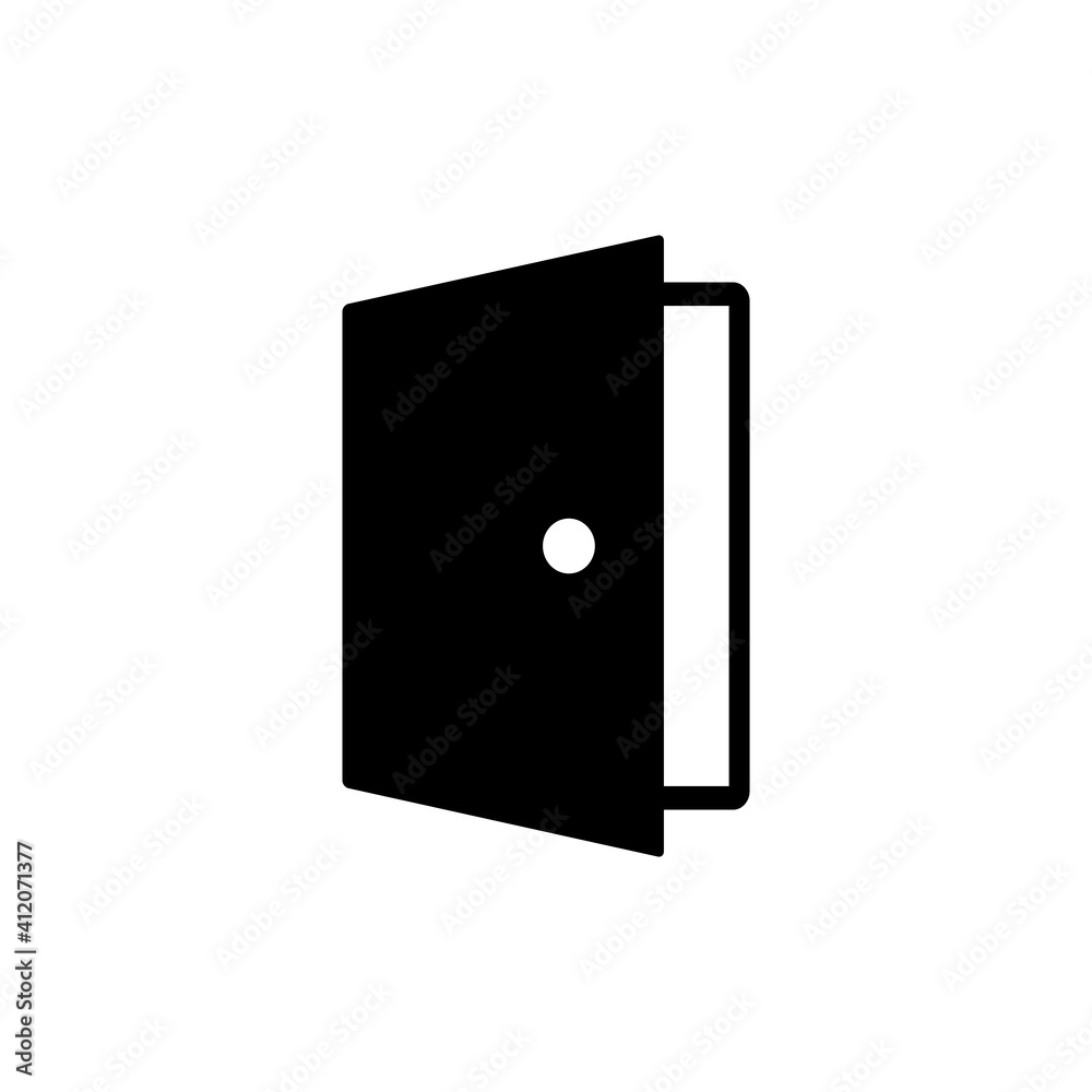 Door Icon Design Vector Template Illustration Door Icon Design Vector Template Illustration
