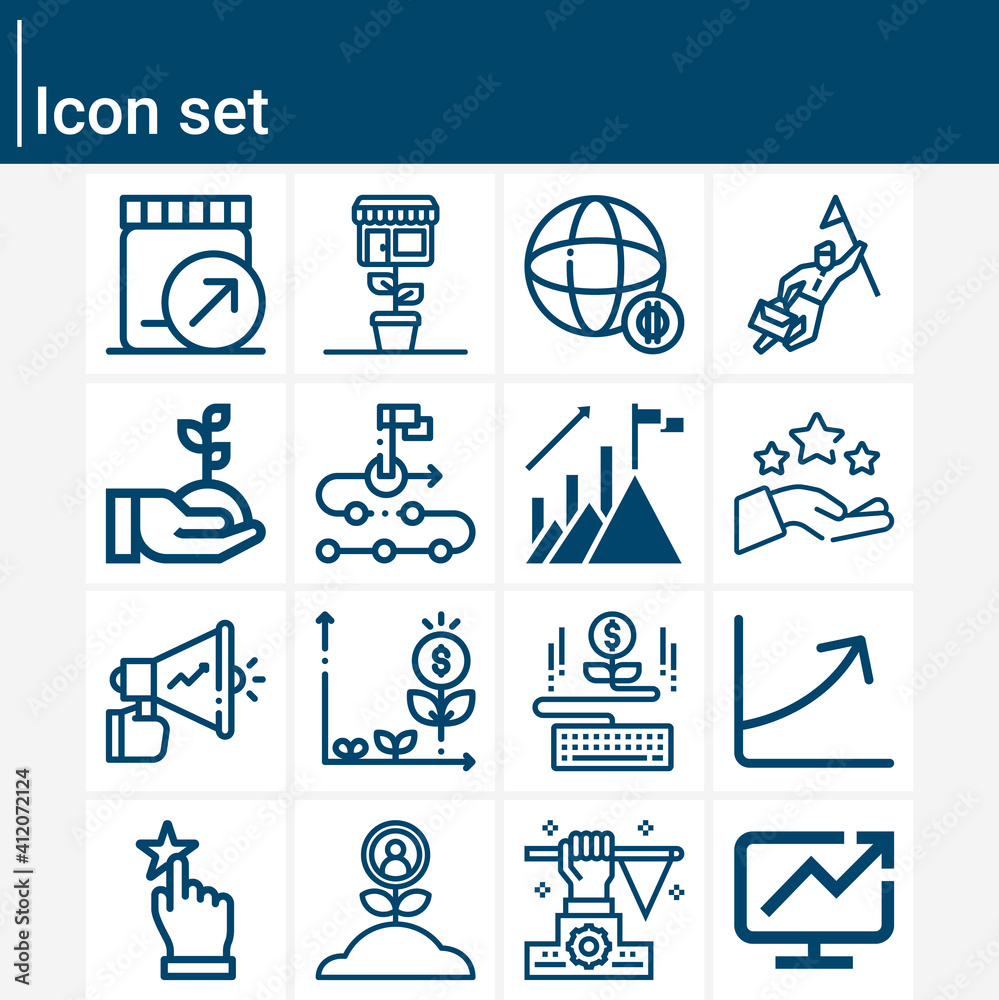 Simple set of inflation related lineal icons. Simple set of inflation related lineal icons.