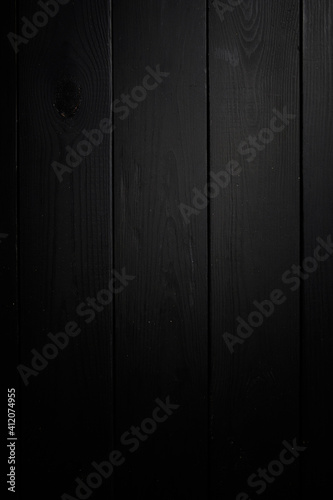 Black wooden background  black texture
