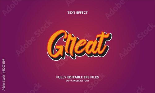 Geart style editable text effect photo