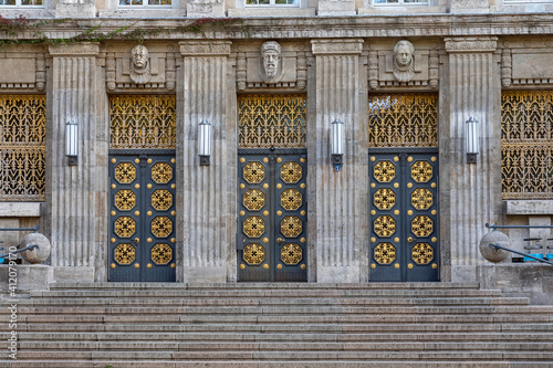 Gebäude der Deutschen Nationalbibliothek in Leipzig, Sachsen photo