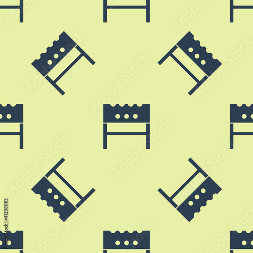 Black BBQ brazier icon isolated on white background. Set icons colorful. Vector.