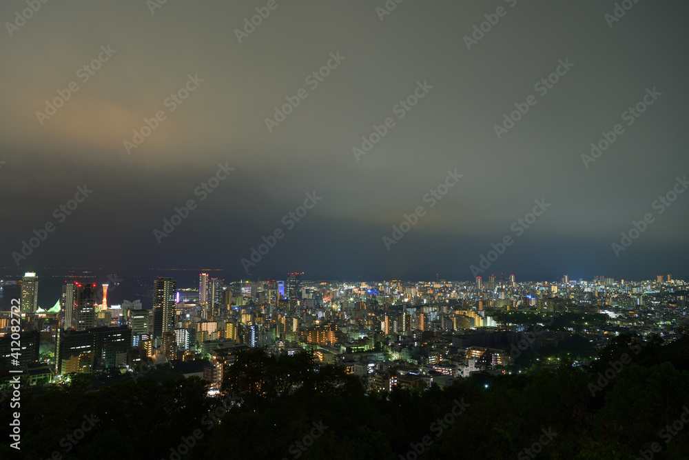 神戸ビーナスブリッジから見る夜景