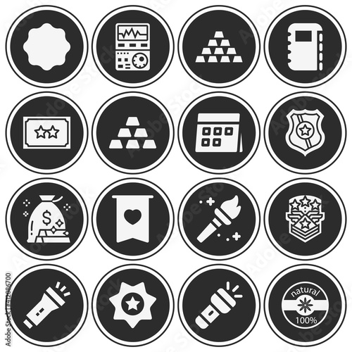 16 pack of relay  filled web icons set