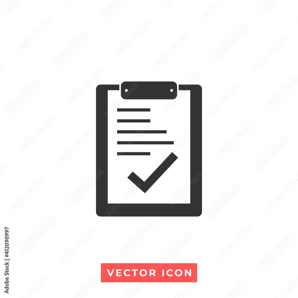 illustration of a document with a check mark. vector icon illustration of a document with a check mark. vector icon