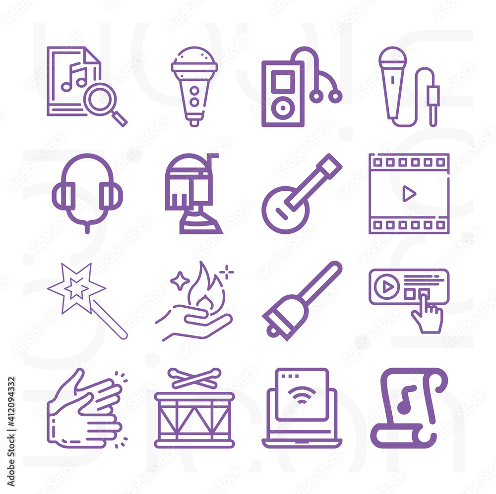 16 pack of ian lineal web icons set 16 pack of ian lineal web icons set