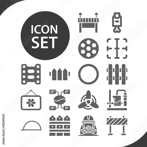 Simple set of surround related filled icons.