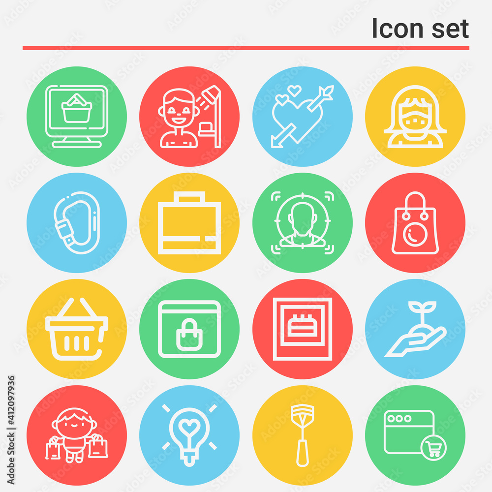 16 pack of happiness lineal web icons set 16 pack of happiness lineal web icons set