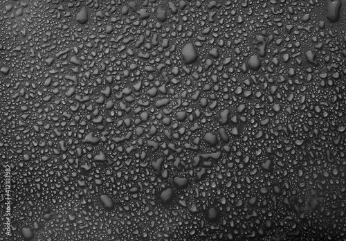 Droplets water background. Rain wallpaper with liquid drop